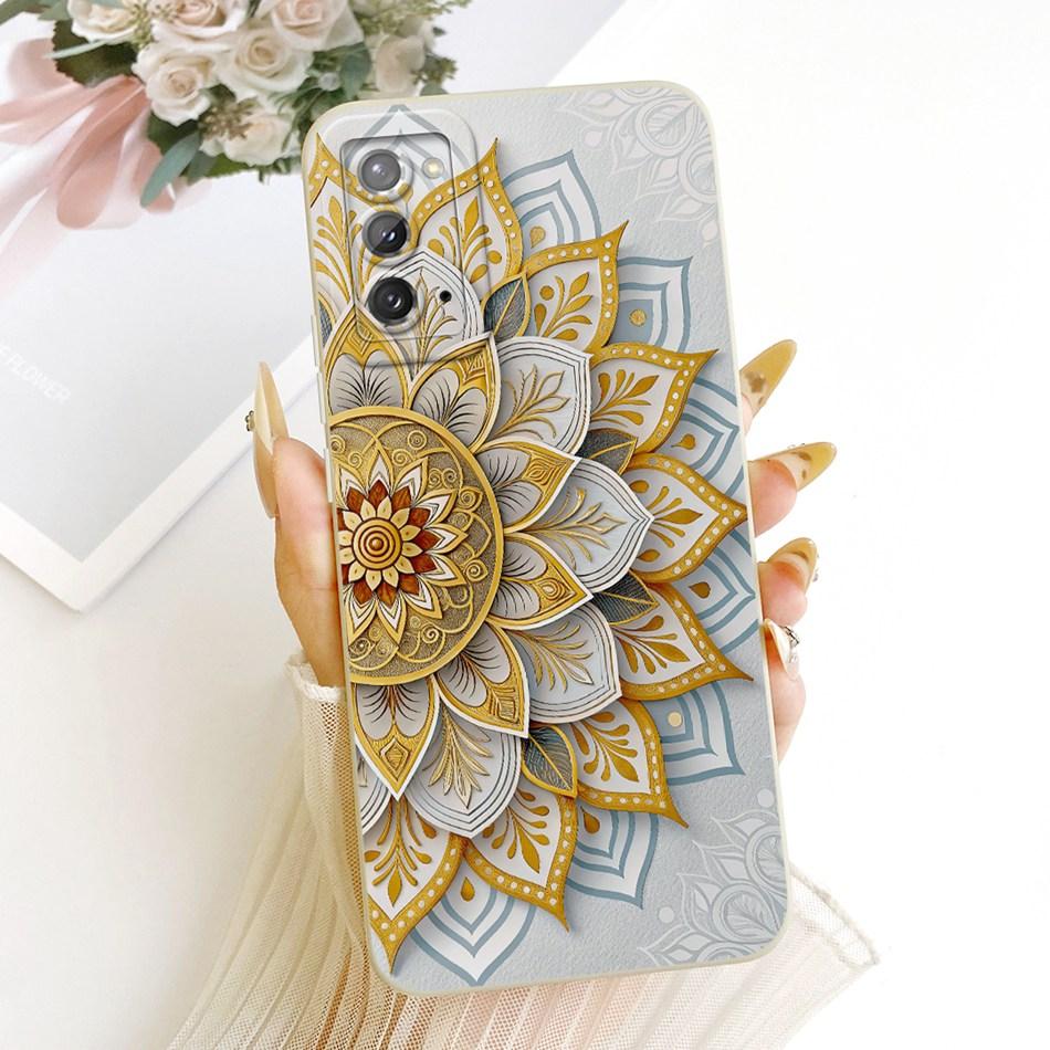 Для Samsung Galaxy S20 S20+ S20FE Милый Чехол-Телефон с Кошкой и Цветами Для Samsung S 20 S20 FE 4G 5G Ударопрочный Мягкий Силиконовый Бампер
