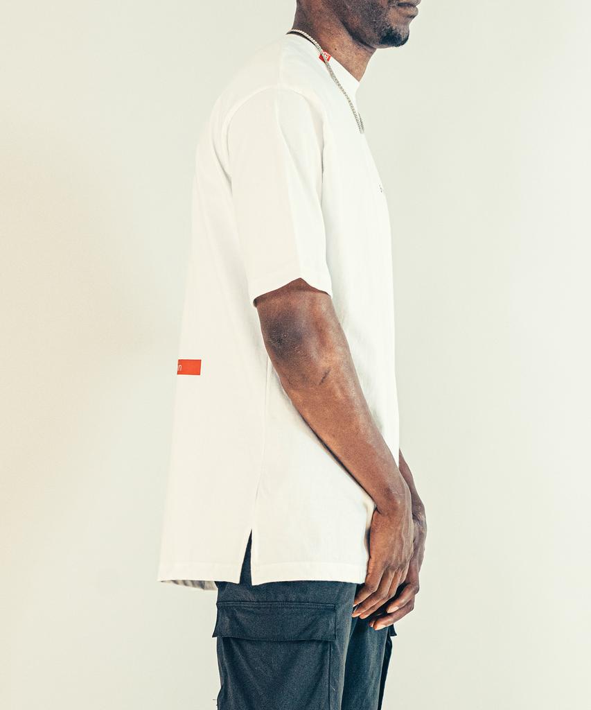 BEOM Withered Flower Oversized T-Shirt White