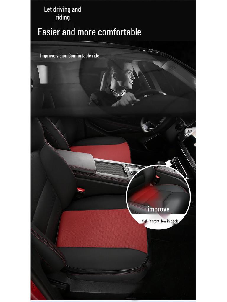 Cross-Border Memory Foam Car Seat Cushion - Matte, No Decoration, Bread Edge Design