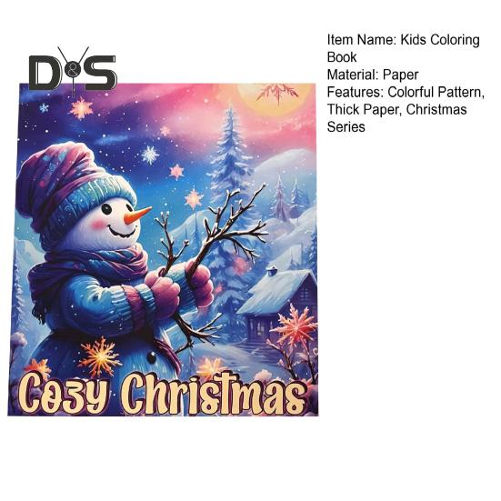 Рождественская раскраска для детей, праздничные мероприятия, подарки на рождественскую вечеринку, раскраска для мальчиков и девочек, идеальный рождественский подарок, сумка-чулок