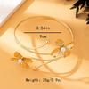 Bohemian Open Arm Bangle Drip Oil Armband Exquisite Flower Bracelet  Hand Jewelry