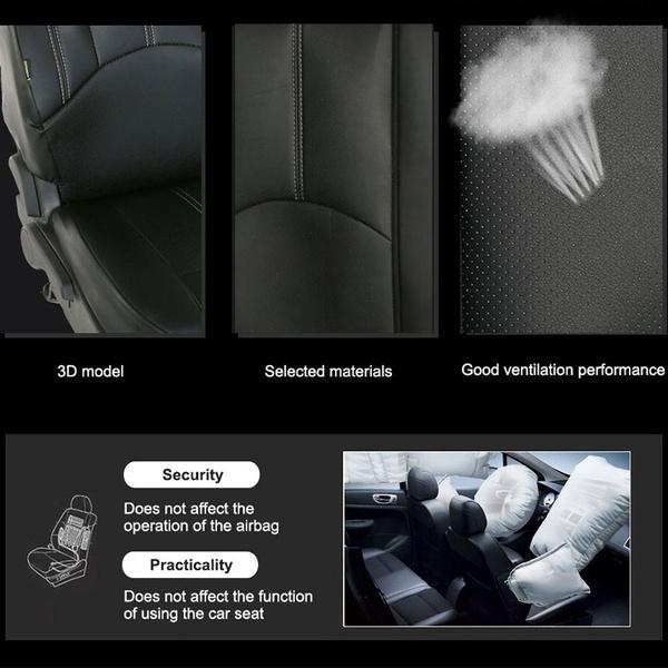 2/4/9PCS Luxury PU Leather Auto Universal Car Seat Covers Interior Accessories Full Set Black Car Seat Cushion Covers Automotive Seat Protector Covers