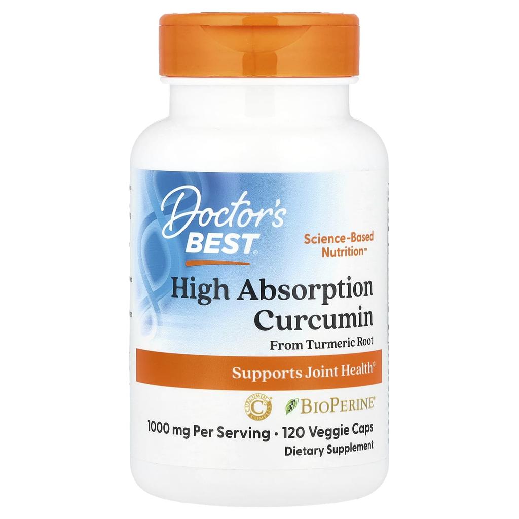 Doctor'S Best, Highly Absorbable Curcumin, Veggie Capsules 120