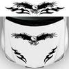The Eagle Fire Totems Car Sticker Fashion Sports Car Racing Stripes Cover DIY Modelling Hood Vinyl Decals Accessories