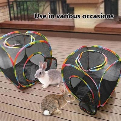 Портативный уличный сетчатый вольер для кошек, игровая палатка с туннелями, складной лабиринт для питомцев, игрушка-канал для питомцев, товары для питомцев