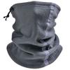 Polar Fleece Winter Neck Warmer Adjustable Drawstring Half Face Cover  Night Riding