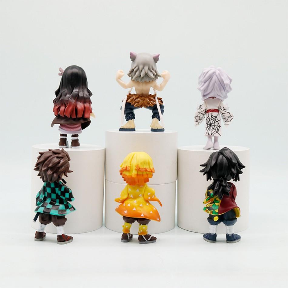 Украшения для комнаты фигурка kimetsu no yaiba камадо танджиро экшн-фигурка агацума зеницу незуко воин пвх модель игрушки