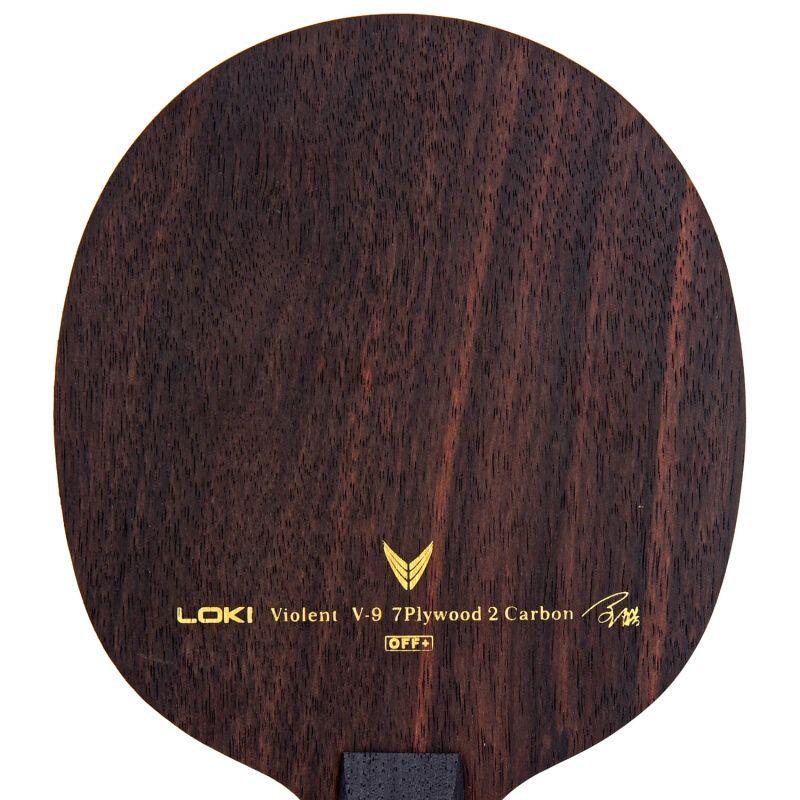 Ракетка для настольного тенниса LOKI Violent 9 V9 (7+2 Эбони Карбон) Оригинальная ракетка для пинг-понга LOKI WANG HAO V-9