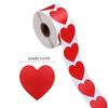 Heart Red Stickers Seal Labels 50-500pcs Labels Stickers for Package and Wedding Decoration Stationery Sticker