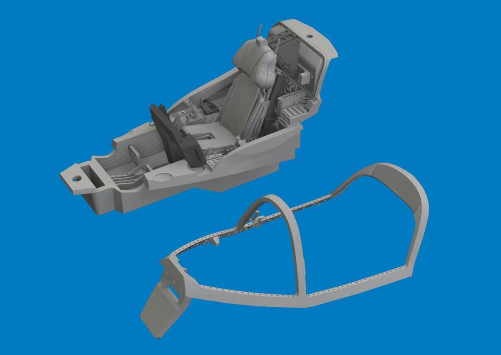 eduard Brassin Line Cockpit Plastic Model Parts EDU672392 1/72 F-35B (for Tamiya)