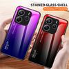 For Xiaomi Redmi Note 14 5G Case Anti-Scratch Tempered Glass+PC+TPU Phone Cover