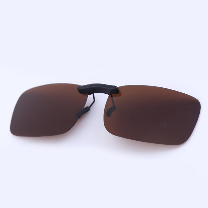 Non-polarized Ultralight Small Clip On Sunglasses Anti-glare Men Day Night Vision Lens Car Driving Glasses