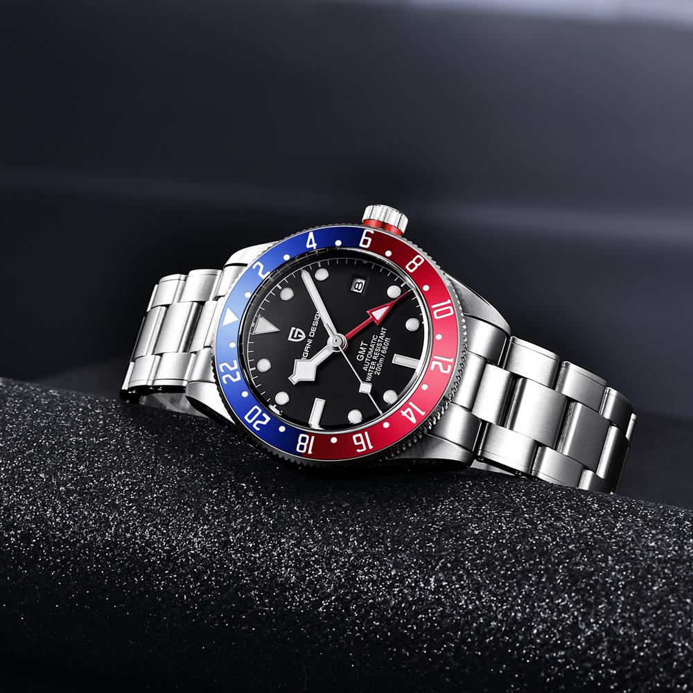 PAGANI DESIGN BB40 GMT Men's Watches Top Brand Luxury Mechanical Watch AR Sapphire Waterproof Automatic Watch For Men 1706