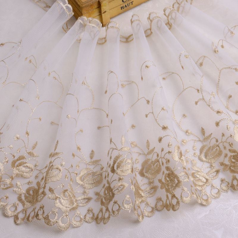 1 м красочная вышивка кружево DIY женское свадебное платье одежда ткань колыбель домашний текстиль отделка дивана шириной 25 см
