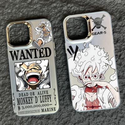 Премиальный двухслойный цветной чехол для телефона Sier Five Level Luffy One Piece Anime для iPhone 16 15 14 13 12 11 Plus/pro/pro Max