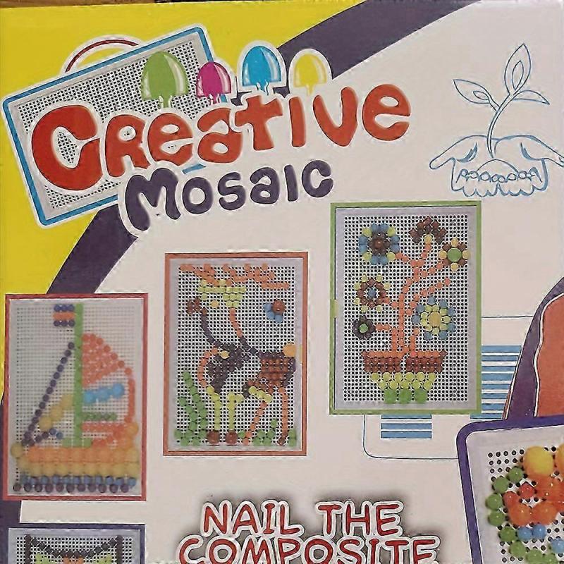 296pcs Jigsaw Puzzle Creative Mushroom Nails Pegboard Educational Building Bricks Diy Peg Puzzle Toys 3d Games Party Gift For Kids