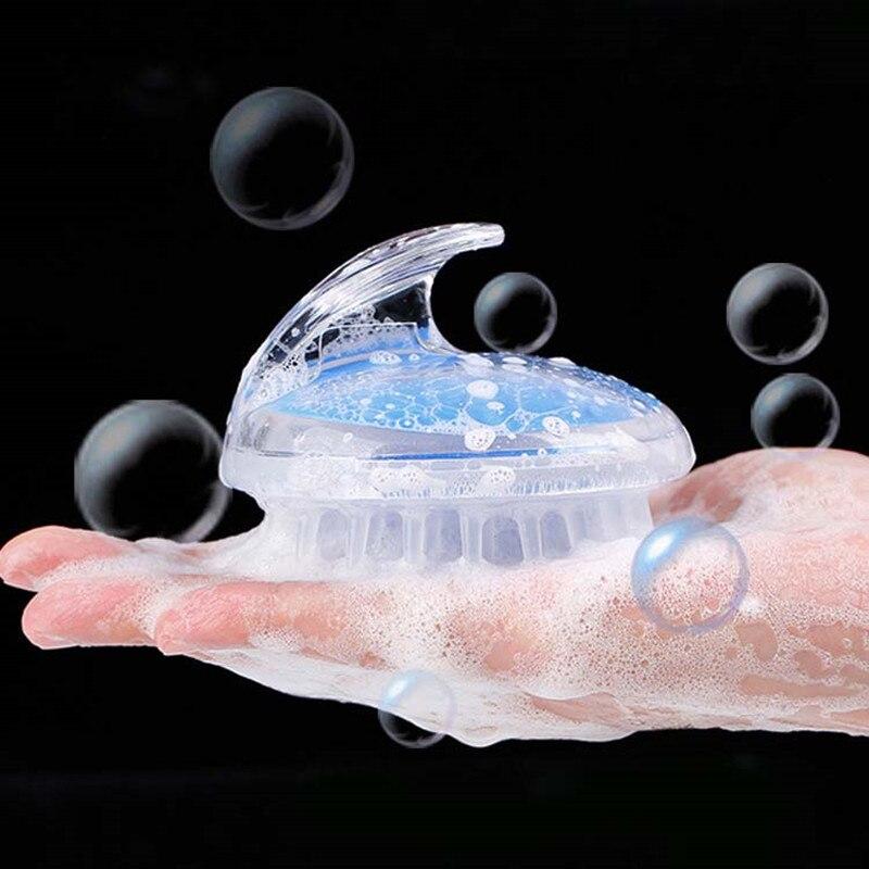 Массажная расческа для здоровья головы, расческа для мытья волос, расческа для ванны, шампунь для взрослых и детей, силиконовая щетка для остановки зуда