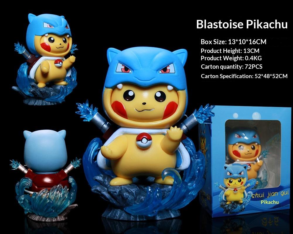 Pokemon Pikachu Cosplay Tyranitar Figure 13CM Resin Collectible Model Desktop Decoration For Anime Fans Pokemon Collectors