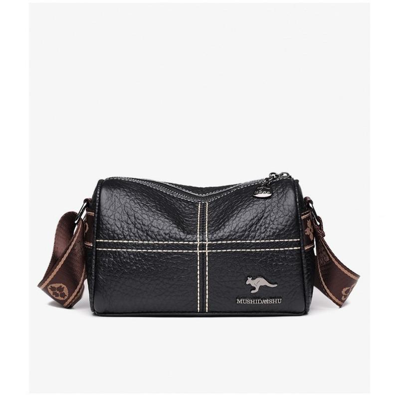 Женская сумка, широкий плечевой ремень, сумка через плечо, маленькая квадратная сумка, сумка на одно плечо, мягкая кожаная сумка-подушка