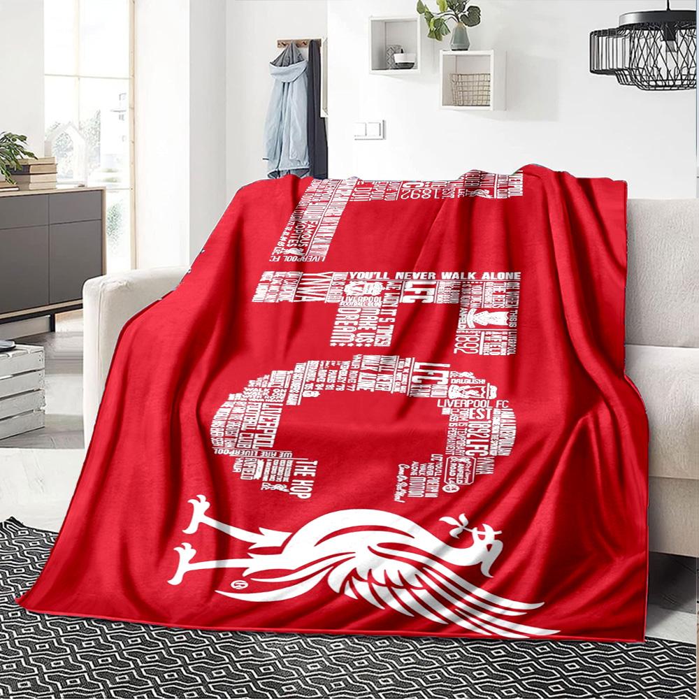 Liverpool Blanket Comfortable Suitable for Office Chair Bed Seaside Four Seasons Universal Stylish Decor Unique Gift for Family and Friends Camping