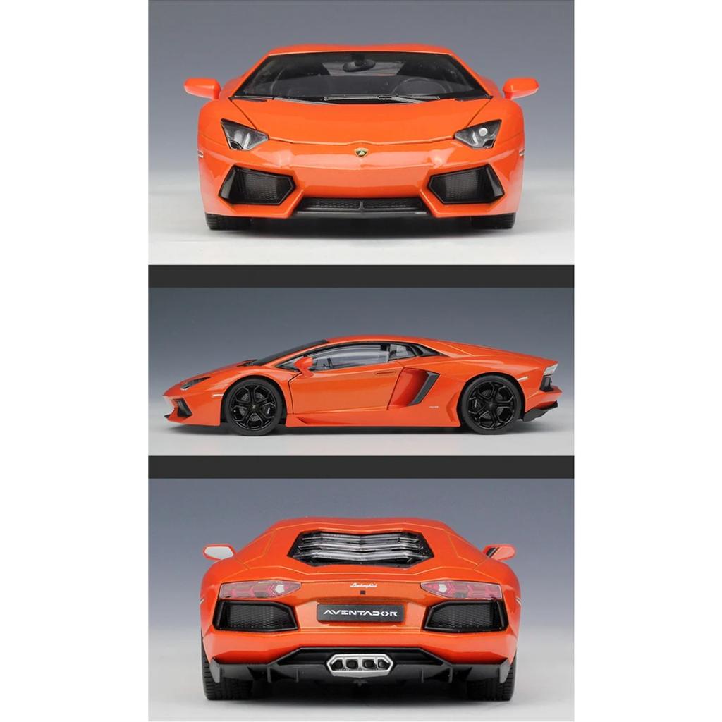 WELLY 1/24 Lamborghini Aventador LP700-4 Сплав Модель Спортивного Автомобиля Литой Металлический Гоночный Автомобиль Модель Транспортных Средств Симуляция Детская Игрушка Подарок