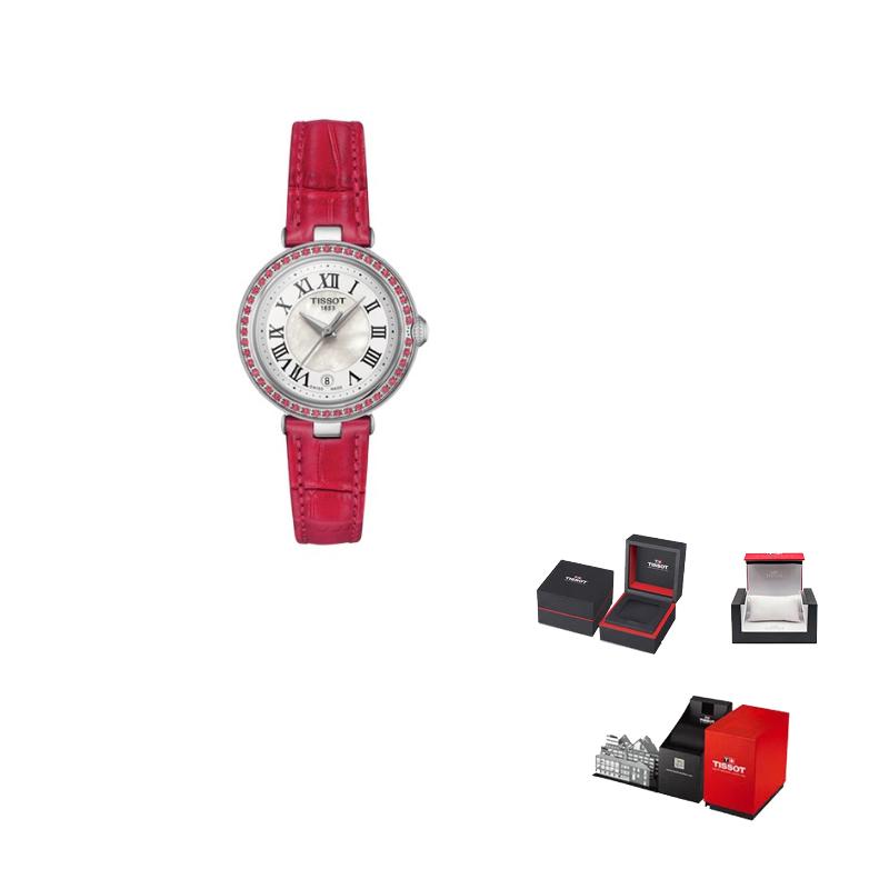 Tissot Коллекция Little Beauty Кварцевый механизм Водонепроницаемость 50 метров Женские часы Белый циферблат T126.010.66.113.00