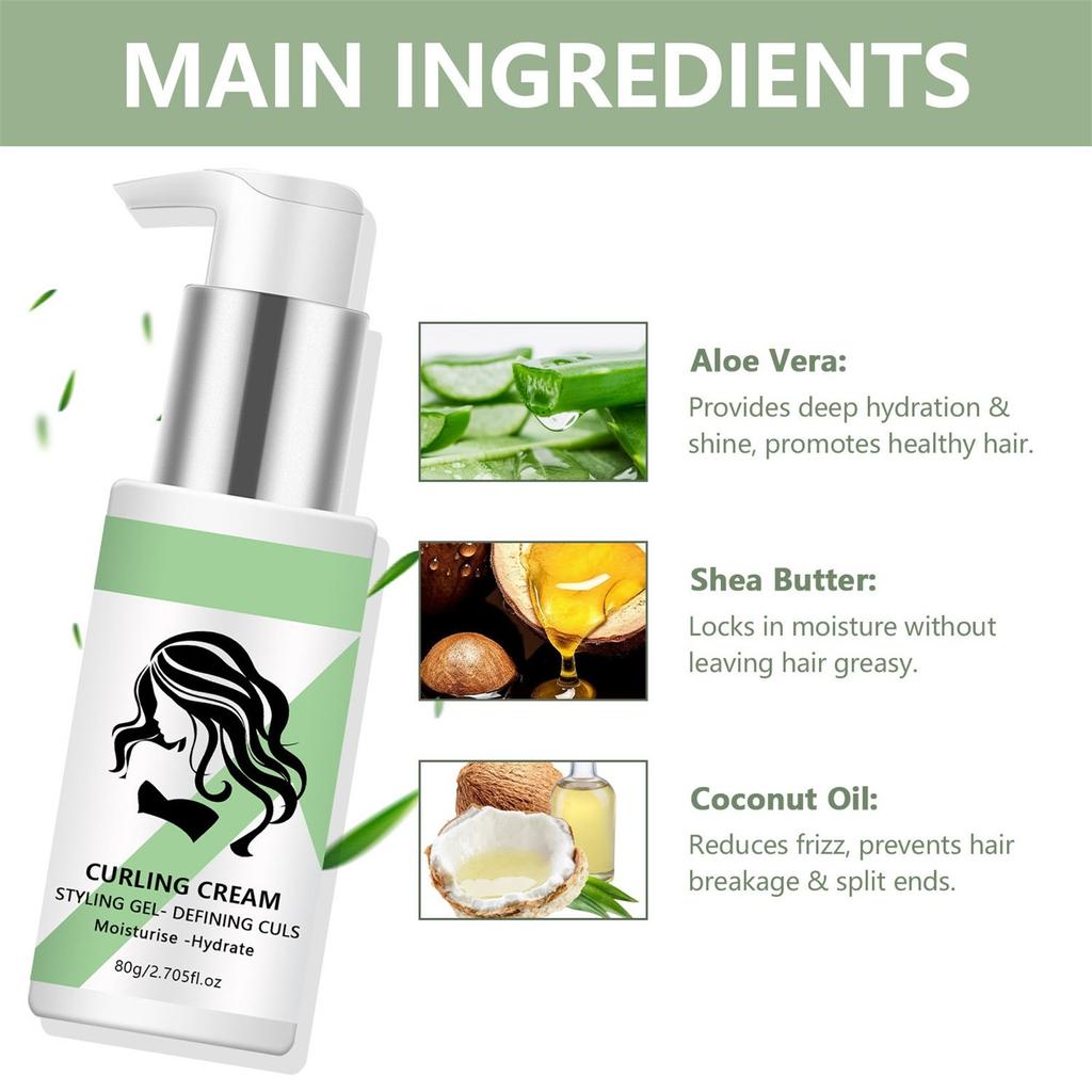 Curling Elastin, Hair Care, Moisturizing, Lasting Styling Curling Projectile