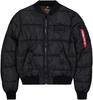 Winter Jacket Alpha Industries MA-1 Puffer Bomber (138116) Black