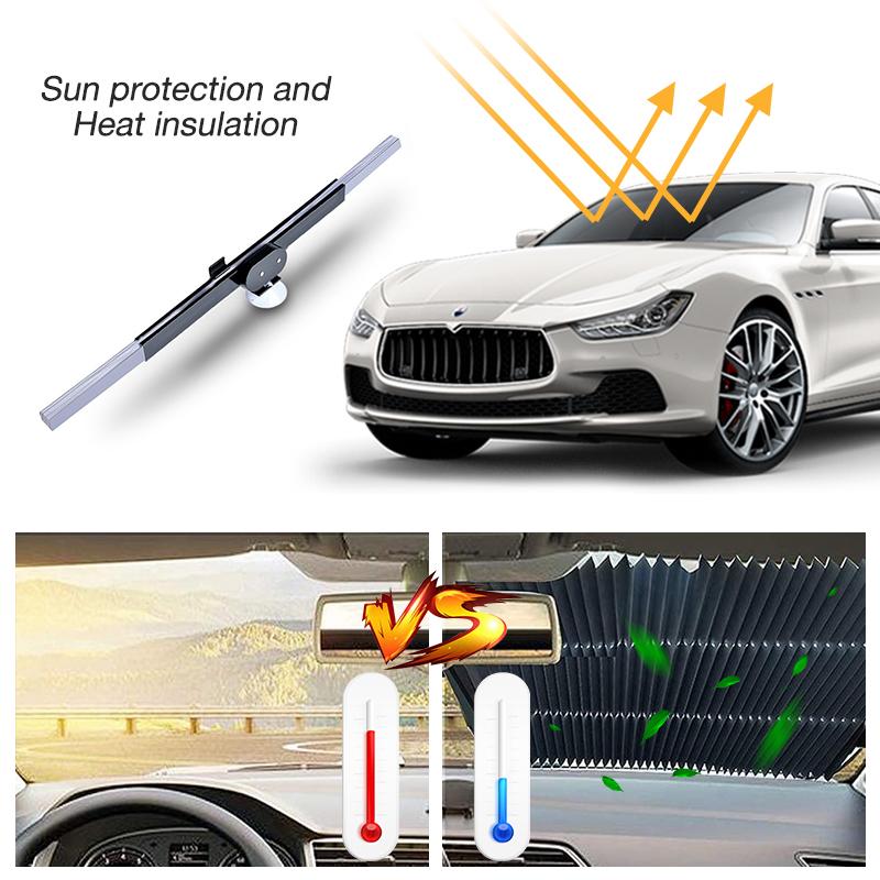 46/65 см выдвижной солнцезащитный козырек автомобиля внедорожник грузовик лобовое стекло солнцезащитный козырек заднее окно солнцезащитный козырек УФ-защита занавеска
