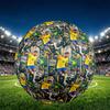 Мяч для футбола Neymar Jr, размер 5, с принтом, из износостойкого ПУ, для матчей, тренировок и ежедневной практики, подарок на день рождения для любителей футбола