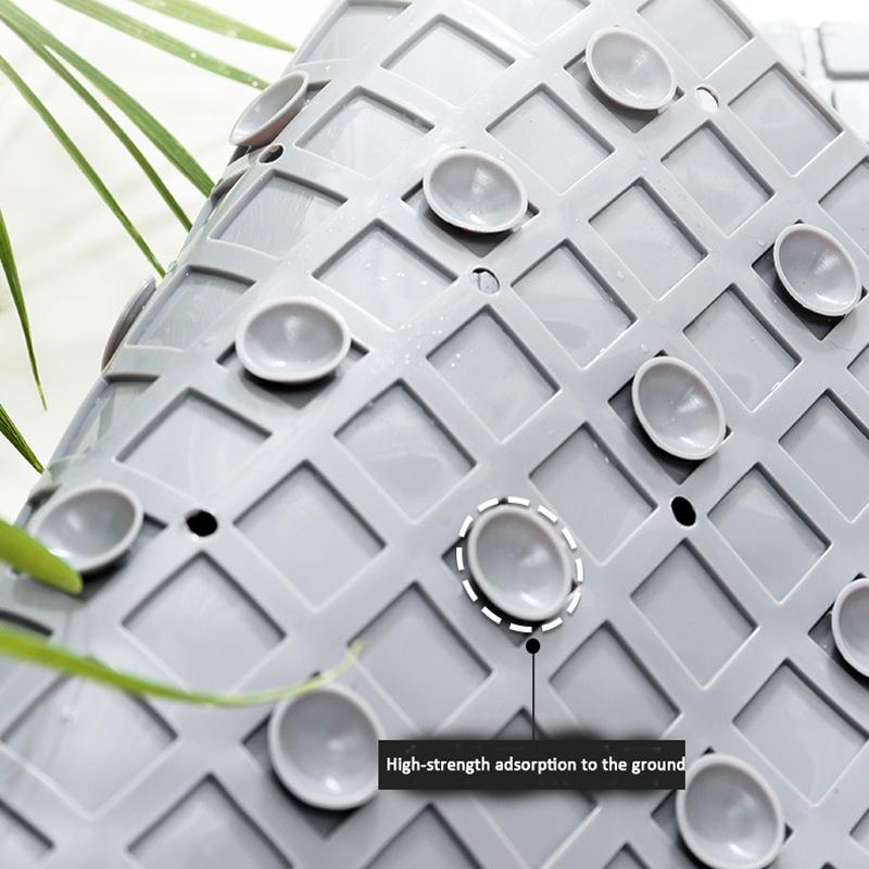 Толщина ПВХ противоскользящий коврик для ванной, коврик для душа, напольная подушка для ванны, массажный коврик с присоской, сливным отверстием