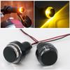 New 1Pair Waterproof  Motorcycle Bike LED Turn Signal Blinker Amber Light Indicator Bulb Side Lamp Bar E