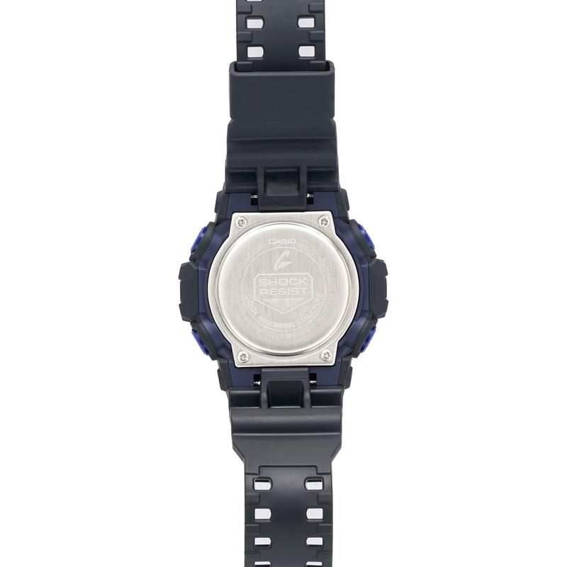 Casio LCD/analog dual display series, 200 meters waterproof, quartz movement, resin strap, Japanese and Korean watch, same style for men GA-700VB-1ADR