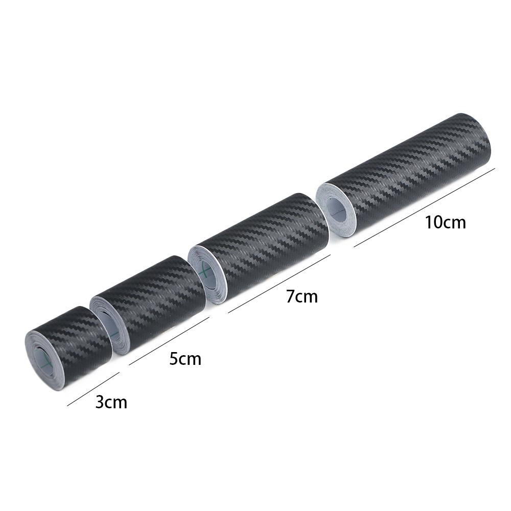 Stickers 3D Carbon Fiber Sticker DIY Paste Protector Strip Anti Scratch Tape Protection Film