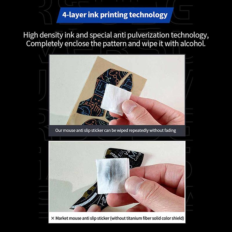 Лента для захвата мыши, наклейка для скейта для Logitech G502X G502X Puls, нескользящая наклейка для кожи