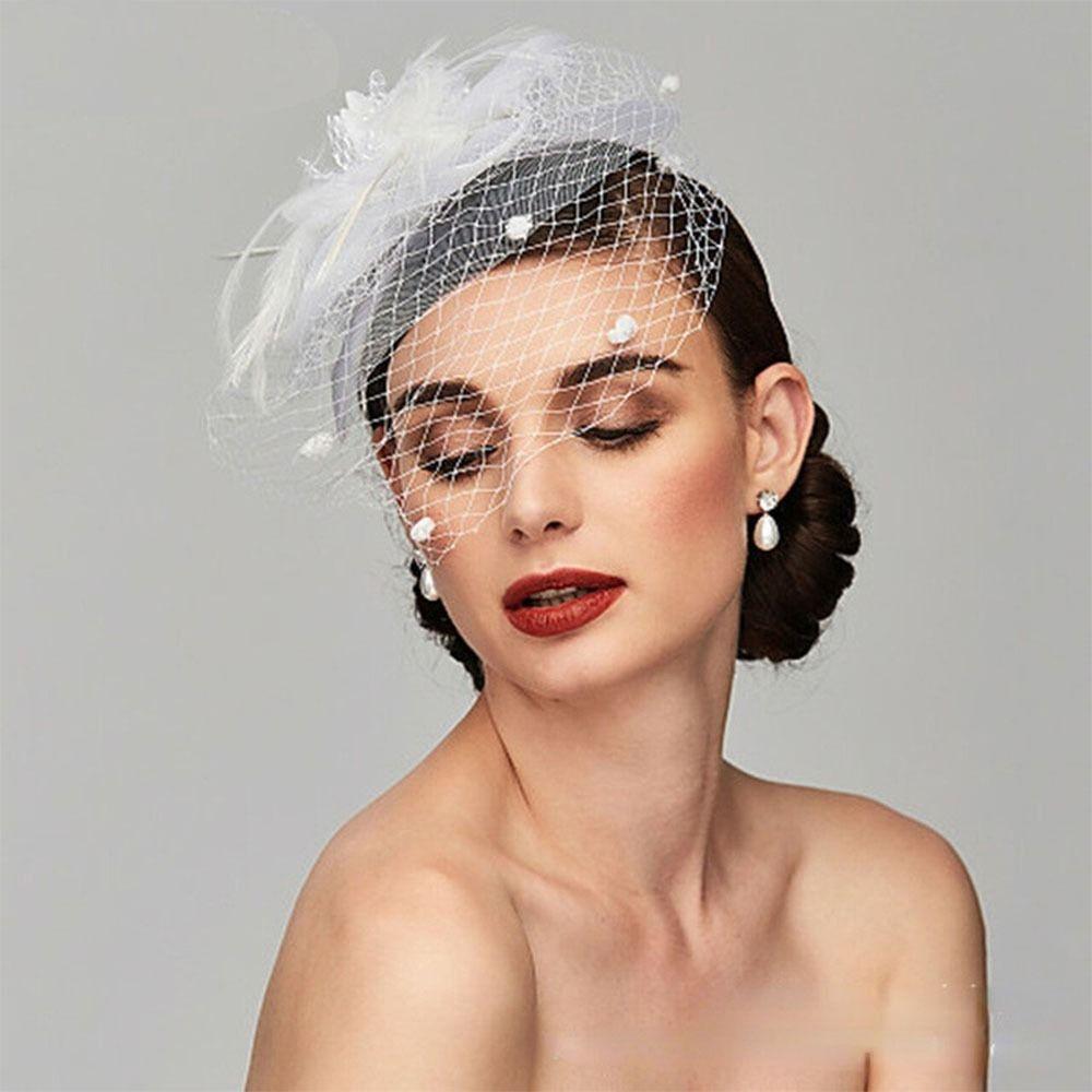 Для женщин свадебные цветочные вуалетки шляпа женская повязка на голову аксессуары для волос корейский стиль повязка на голову