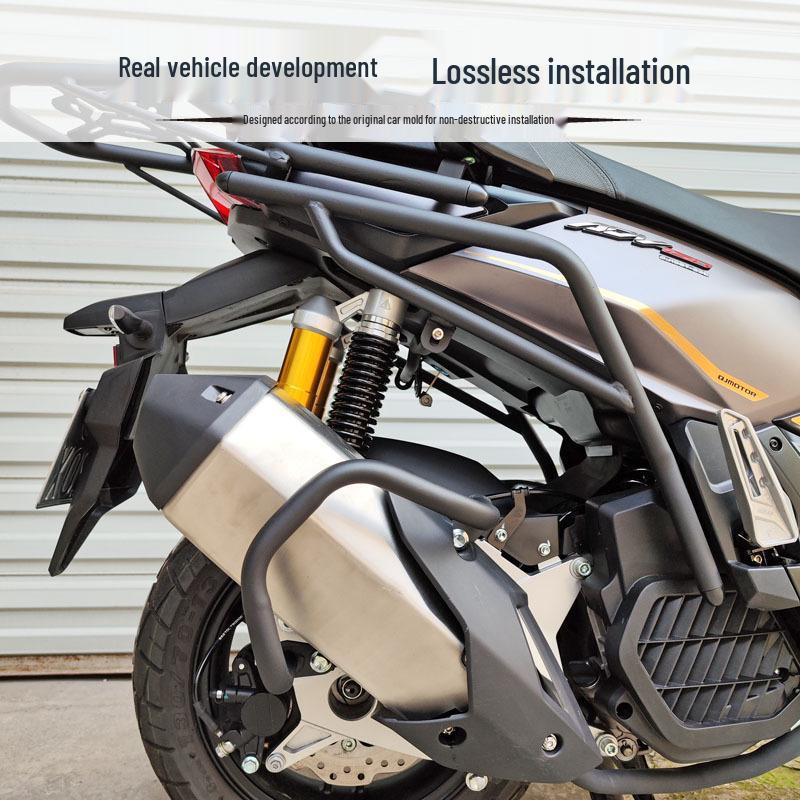 Qianjiang QJ Hong 150ADV Rear Guard Bumper Tail Rack & Backrest Set