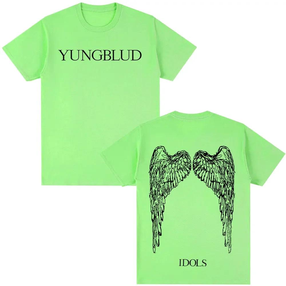 Yungblud Idols Wings Album Tour T Shirt Fans Gift Unisexs Wounisex Hip Hop Short Sleeve Tshirts Oversized Casual Cotton Tshirt Blac