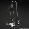 Snowy Mountain Peak Necklace For Women Men Top Hill Gold Color Chokers Hiking Outdoor Travel Stainless Steel Jewelry Gifts