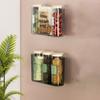 Plastic Cosmetic Storage Box Wall-mounted Space Saving Makeup Organizer Large Capacity Sundries Storage Box Bathroom