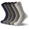 5Pairs Men's Thick Heavy Duty Wool Socks Work Hiking Boot Winter Thermal Socks