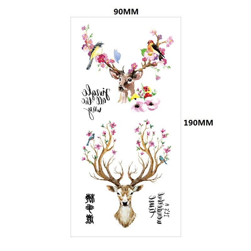 Английский Татуировка Наклейка Перо Красная Губа Тотем Рука Круг Набор Моделирование Водонепроницаемый Татуировка Наклейка