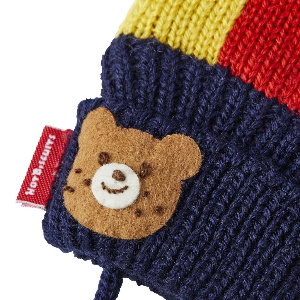 MIKIHOUSE HOT BISCUITS Boys and Baby Size S Mittens, Girls, Clothes, Multicolor, (1-3 Years), 73-7601-682