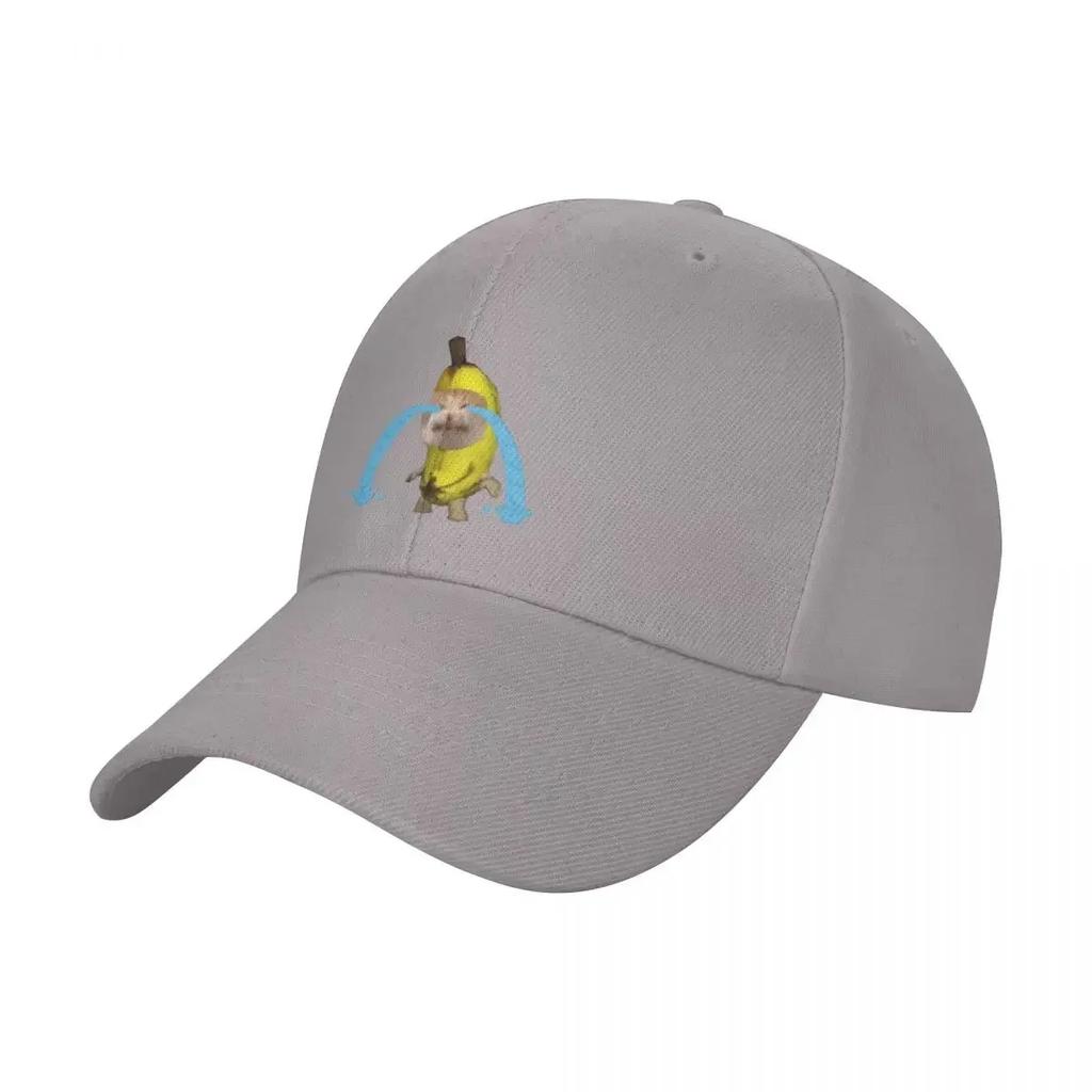 Banana Cat Crying Meme Baseball Cap Sunscreen Golf Unisexs Tennis WoUnisexs