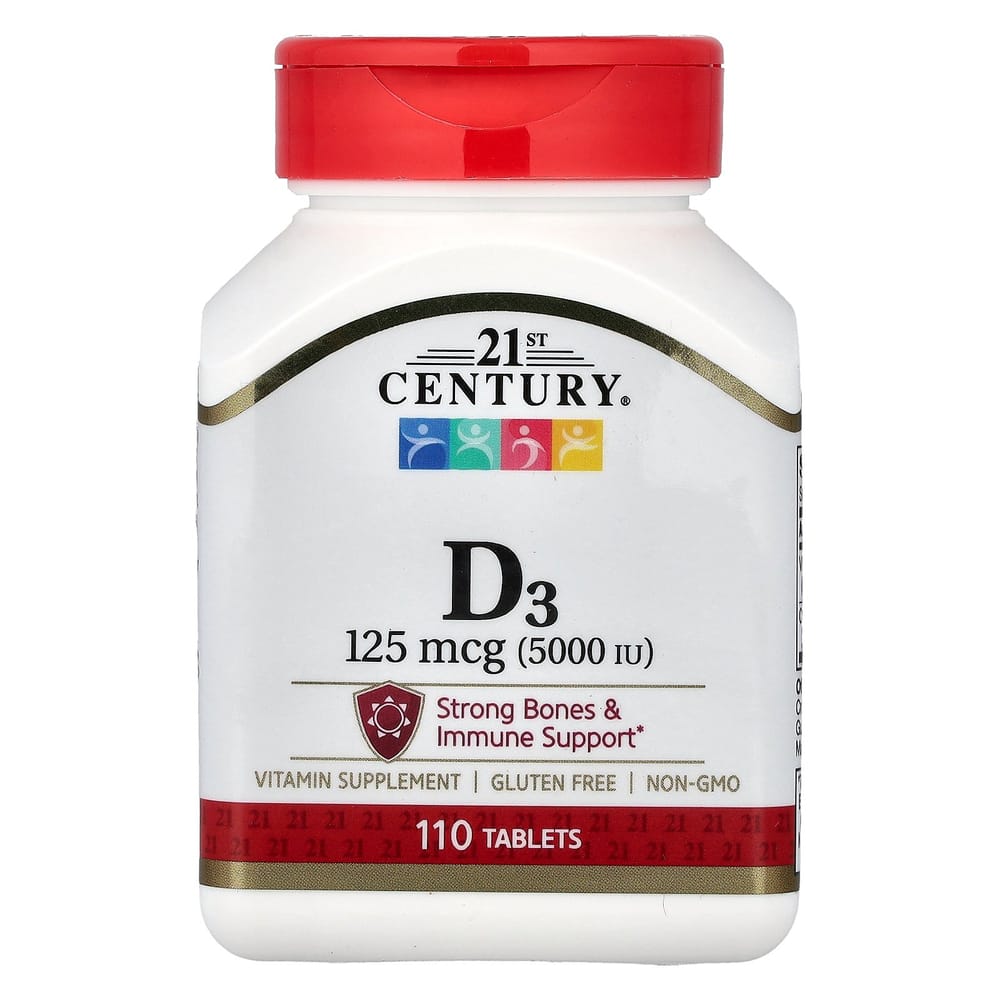 21st Century Sentry Vitamin D3 125mcg (5000 IU) 110 Tablets