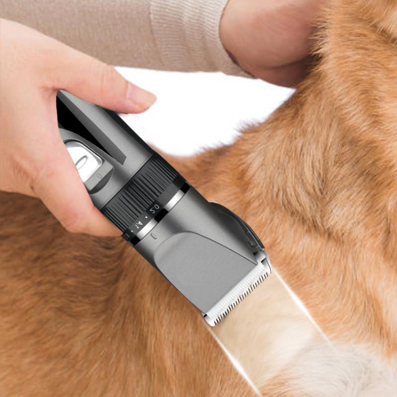 Бытовая малошумная электрическая машинка для стрижки шерсти домашних животных высокой мощности, триммер для шерсти кошек и собак, профессиональные инструменты для бритья домашних животных