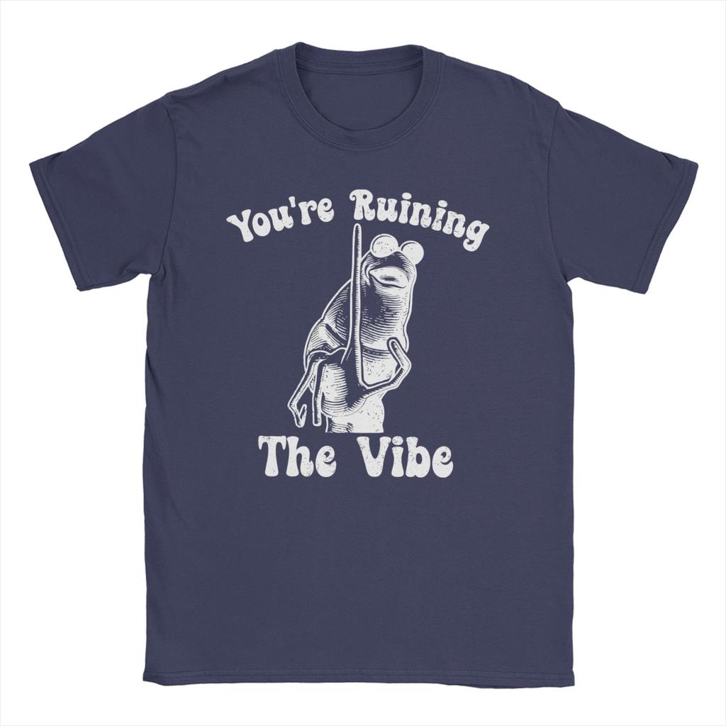 Youre Ruining The Vibe TShirts Men Women Marcus The Worm Meme Vintage Pure Cotton Tees Round Collar T Shirt Plus Size Tops