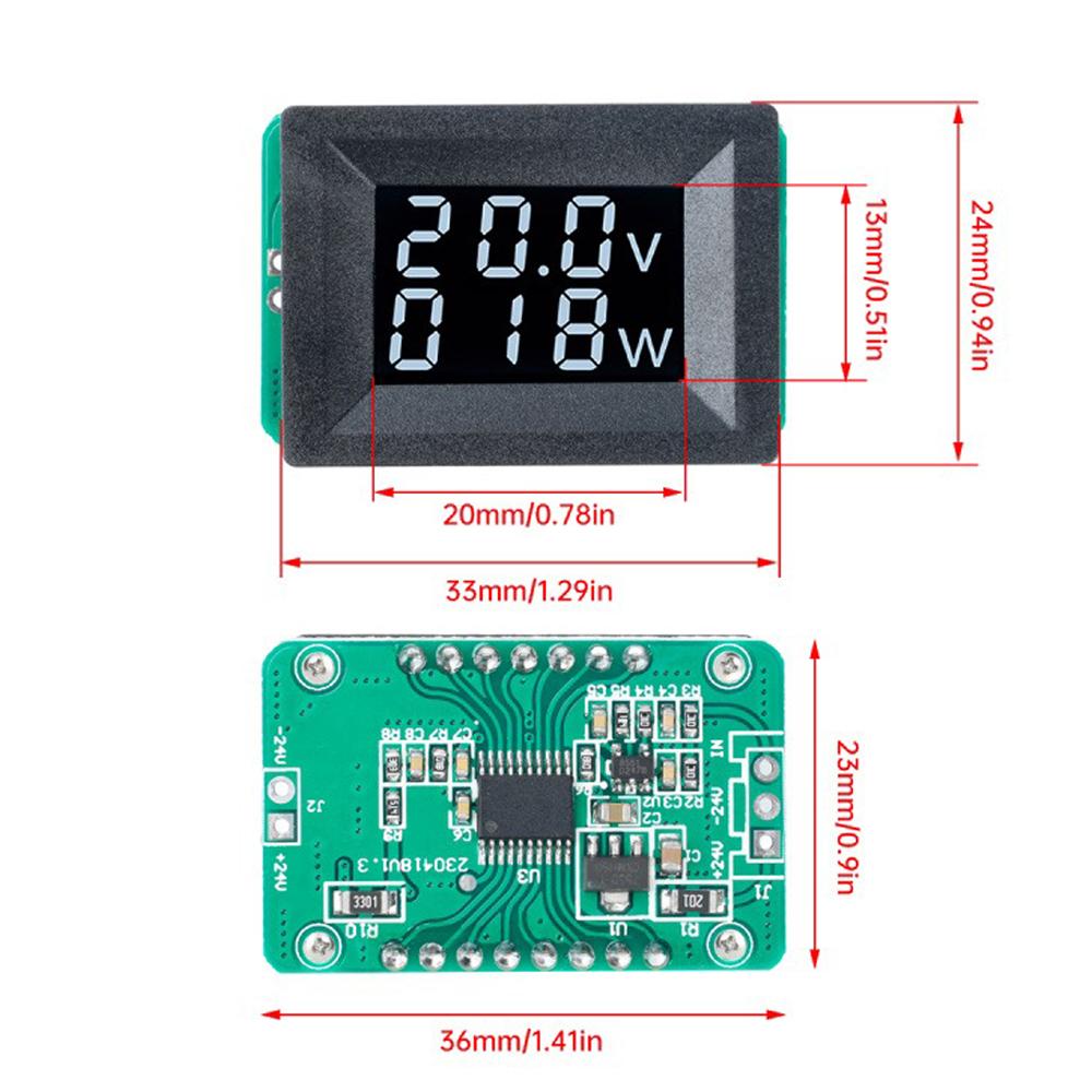 DC10-30V ЖК-дисплей Мини Цифровой Дисплей Вольтметр Мощности Детектор Напряжения С Резистором 100Вт/200Вт/300Вт/400Вт Электрический Измеритель Мощности