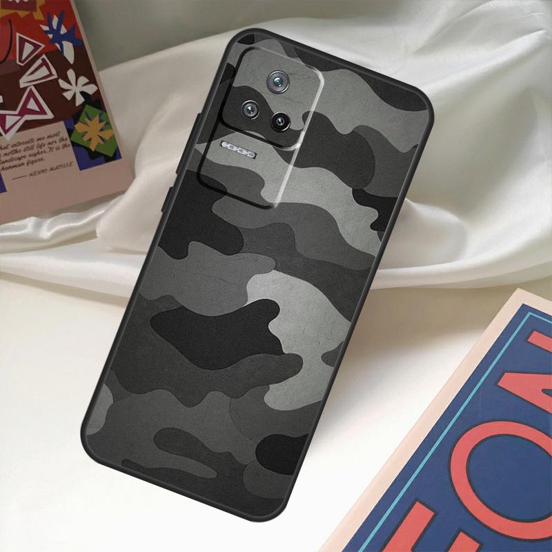 Военный армейский камуфляж Funda для POCO M6 Pro X3 X4 X5 X6 M5s F3 F5 Xiaomi 13T Pro 12T 11T 12 13 Lite 14 Ultra Case
