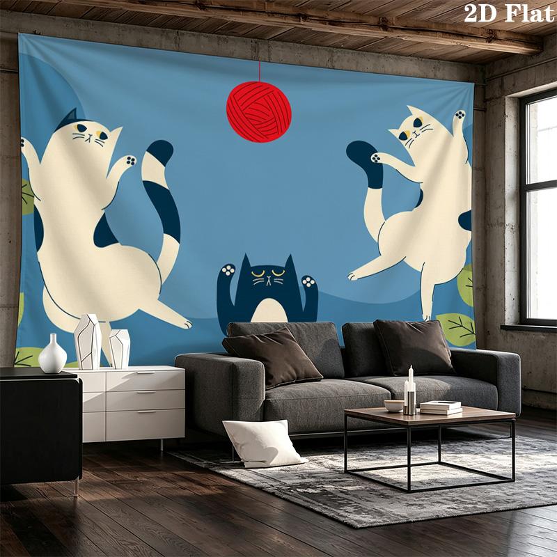 Cute cat Pattern Home Decor Tapestry, Wall Hanging, Decorative RV Wall Cloth.MGT0918368